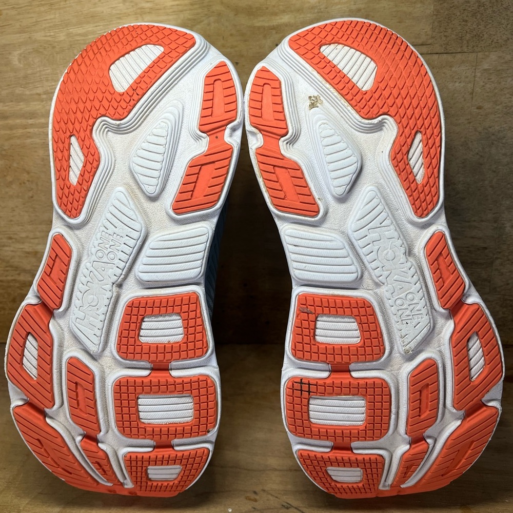 Hoka One One Bondi 7 REFLECTIVE Womens Size 8.5 Running Shoes Sneakers Blue Fog - Picture 8 of 12